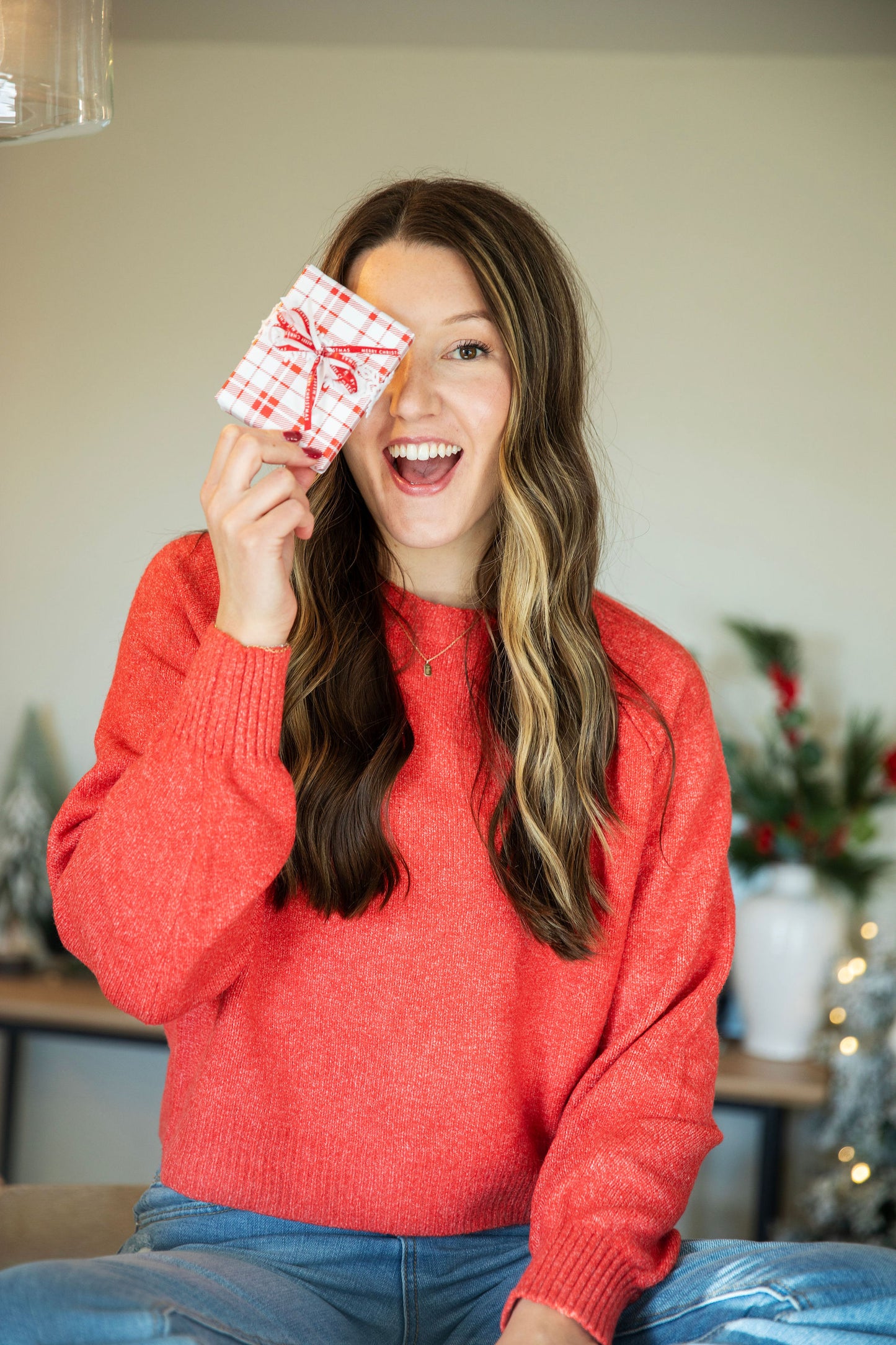 Red Pullover Sweater