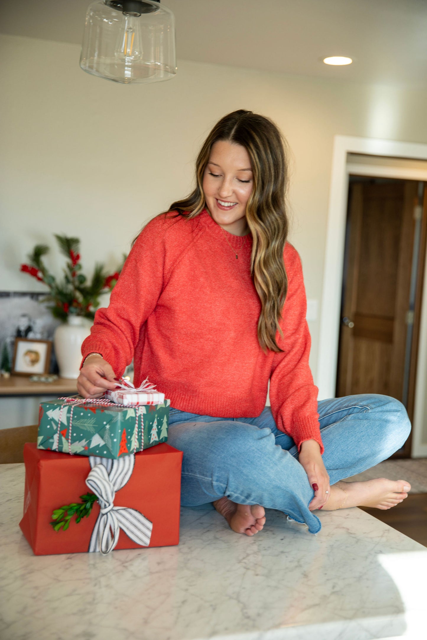 Red Pullover Sweater