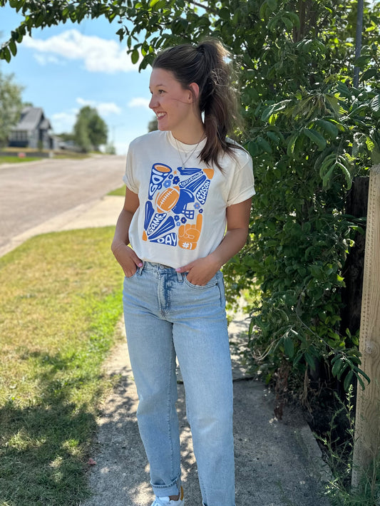 Floral Game Day Tee