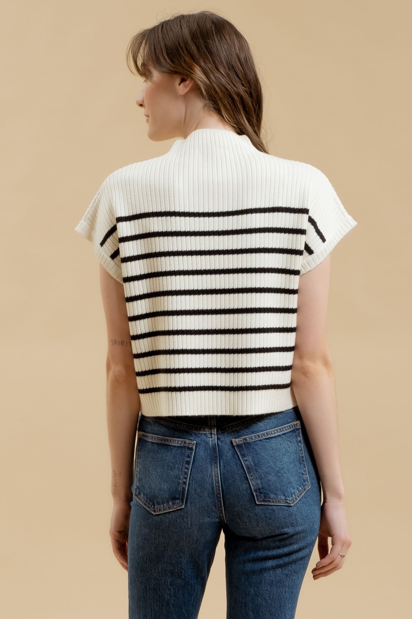 Stripe Sweater Tank