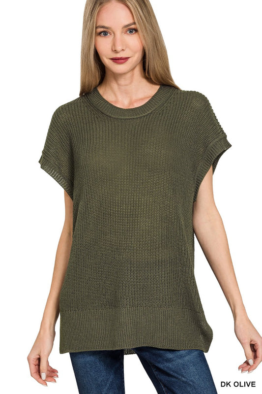 Dark Olive Sweater Tee