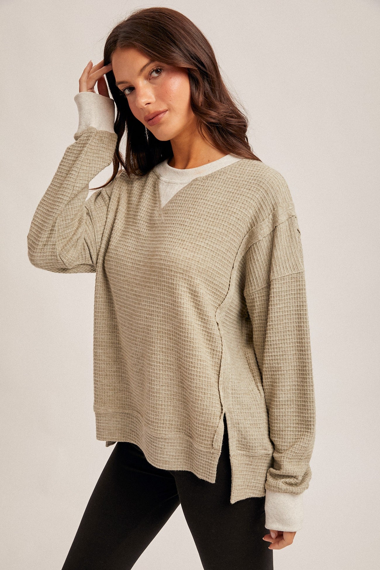 Brush Thermal Oversized Top