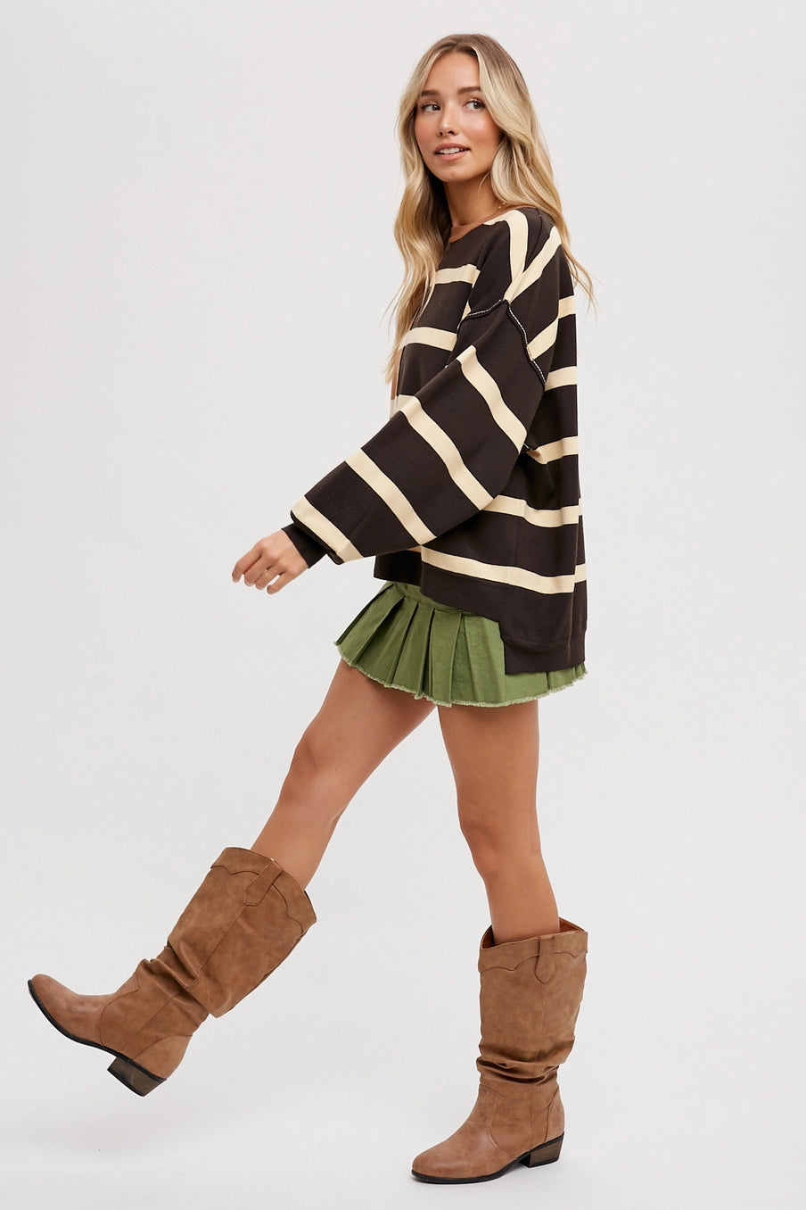 Striped Colorblock Sweater