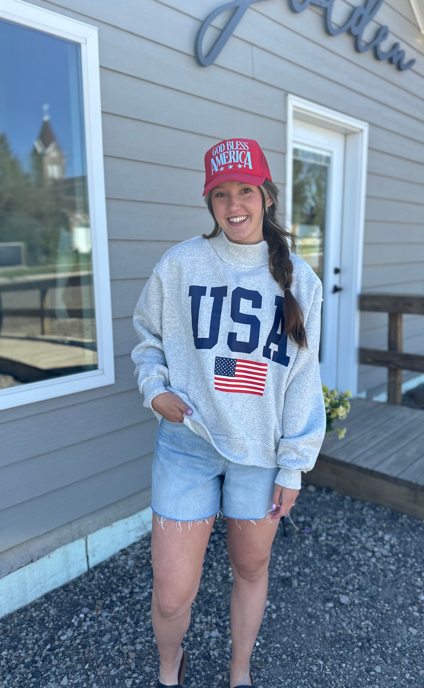 USA Reversible Mockneck