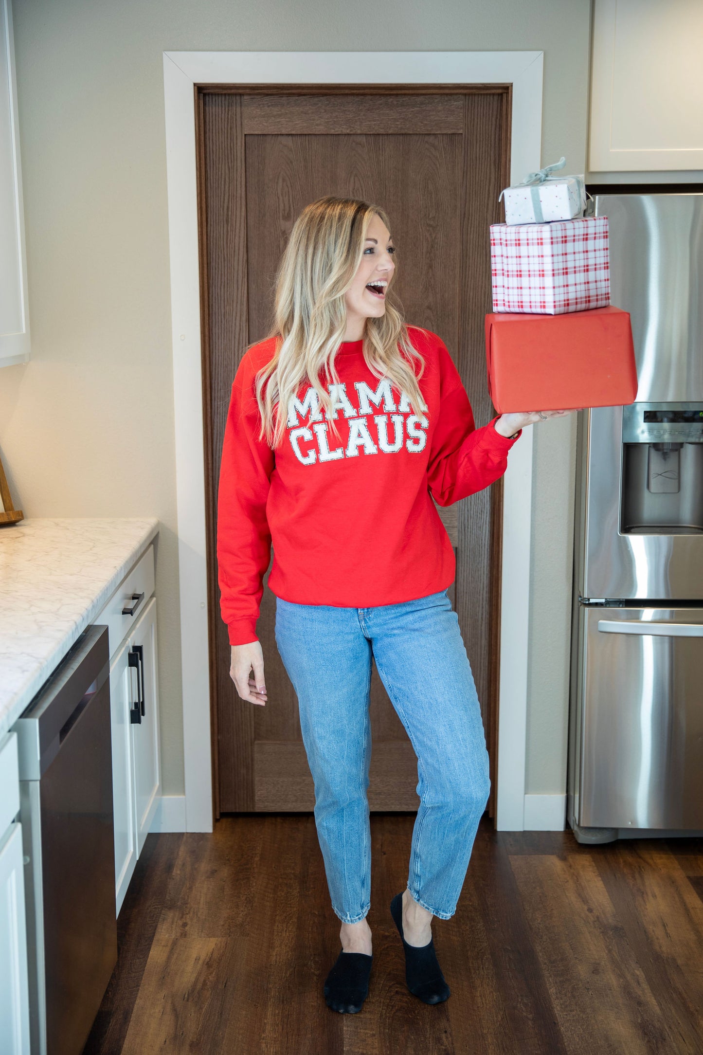 Doorbuster Mama Claus Crewneck