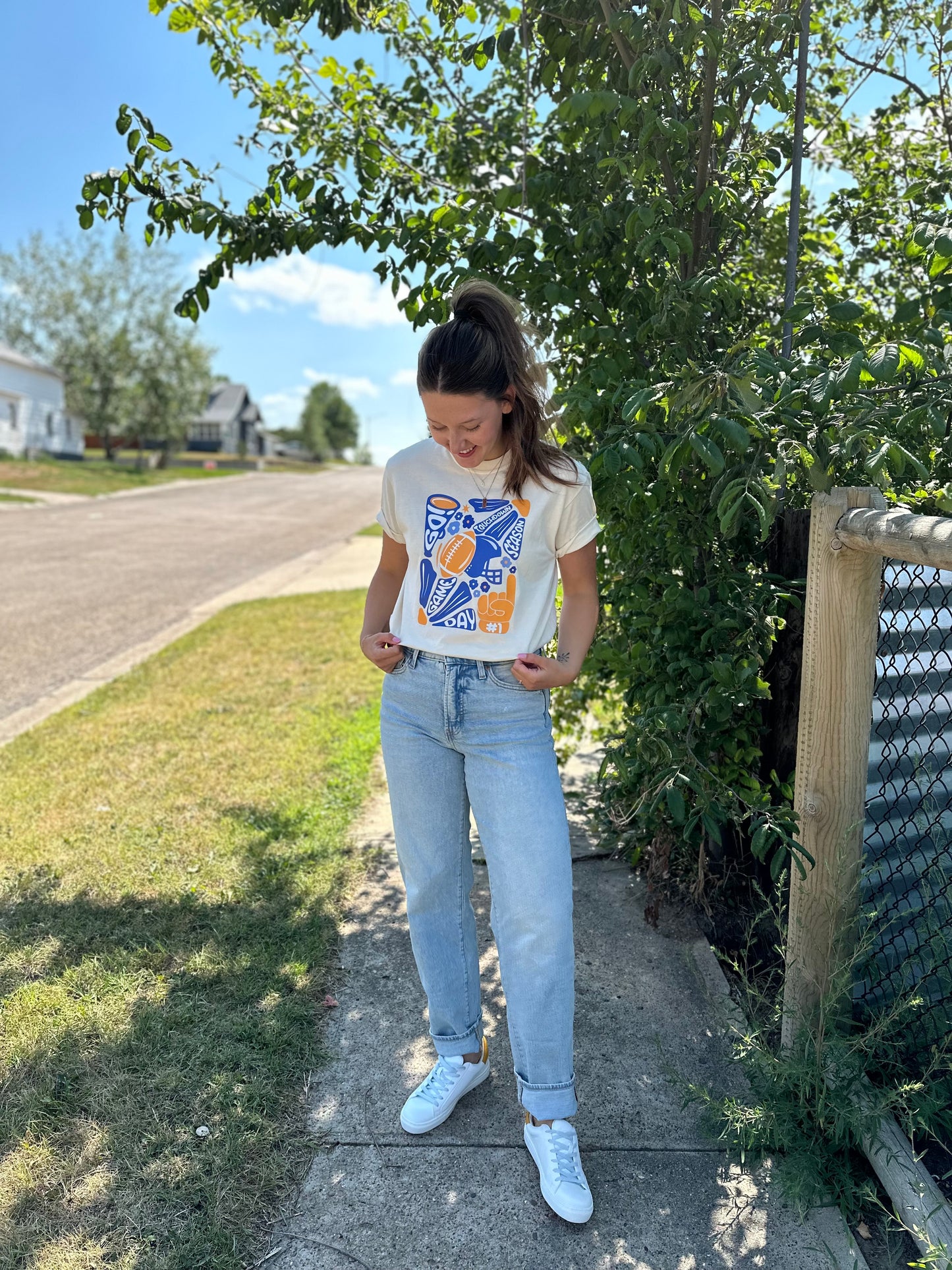 Floral Game Day Tee