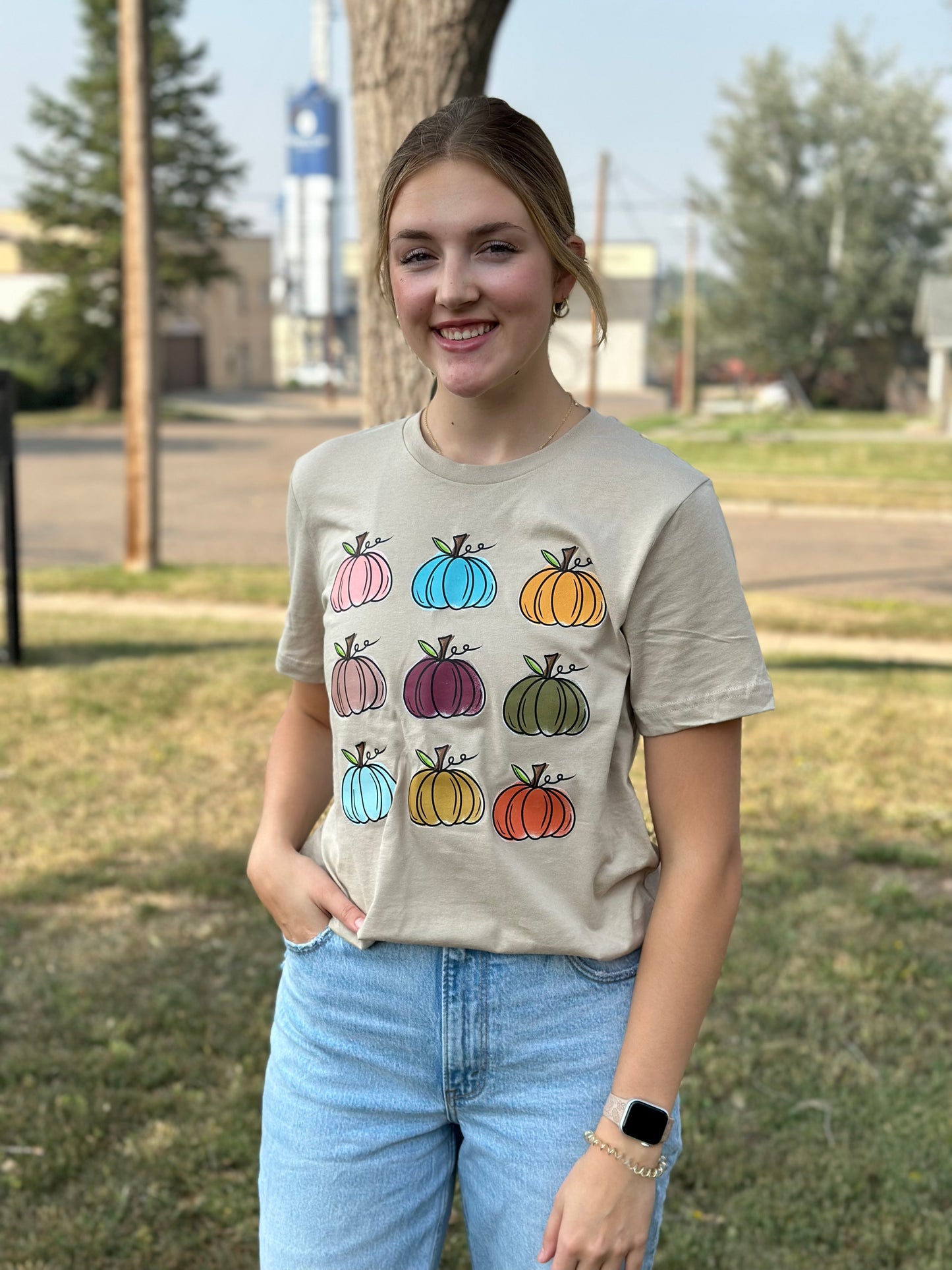 Colored Pumpkin Tee