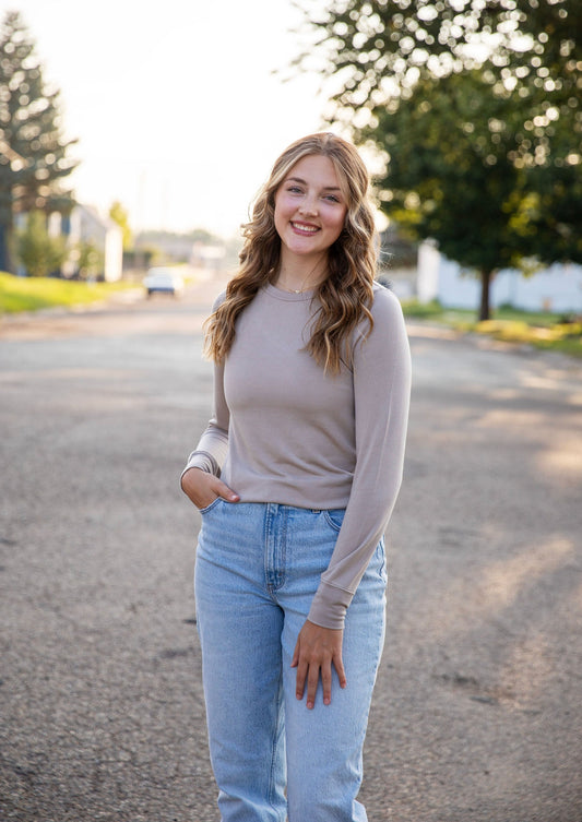 Taupe Stacy Top