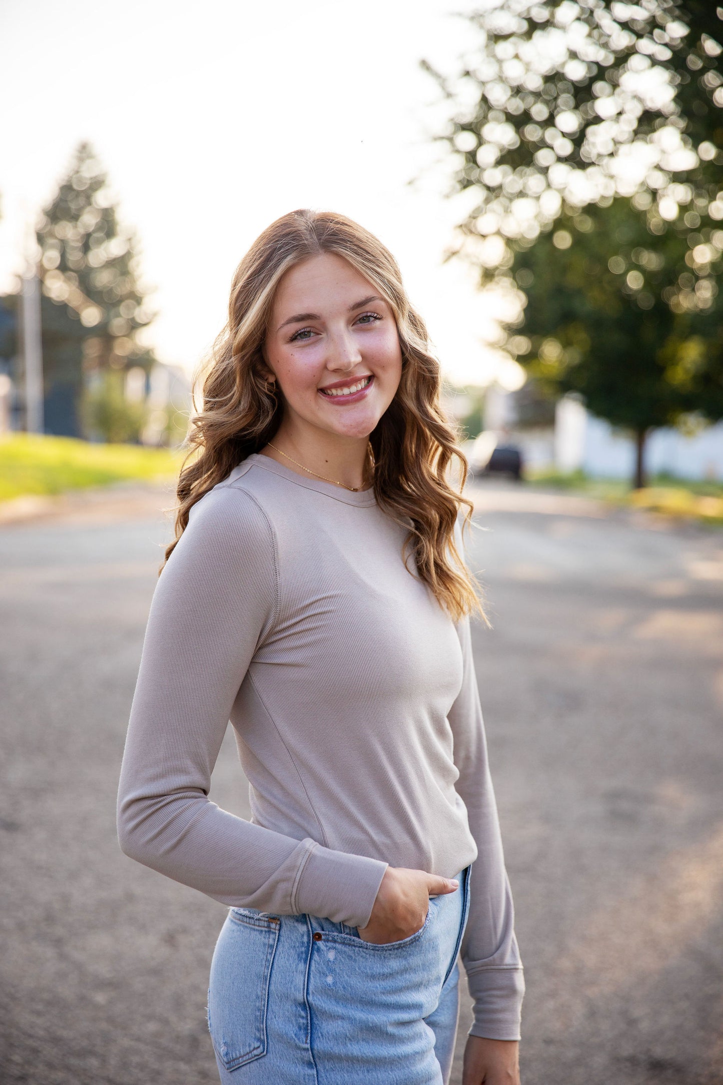 Taupe Stacy Top