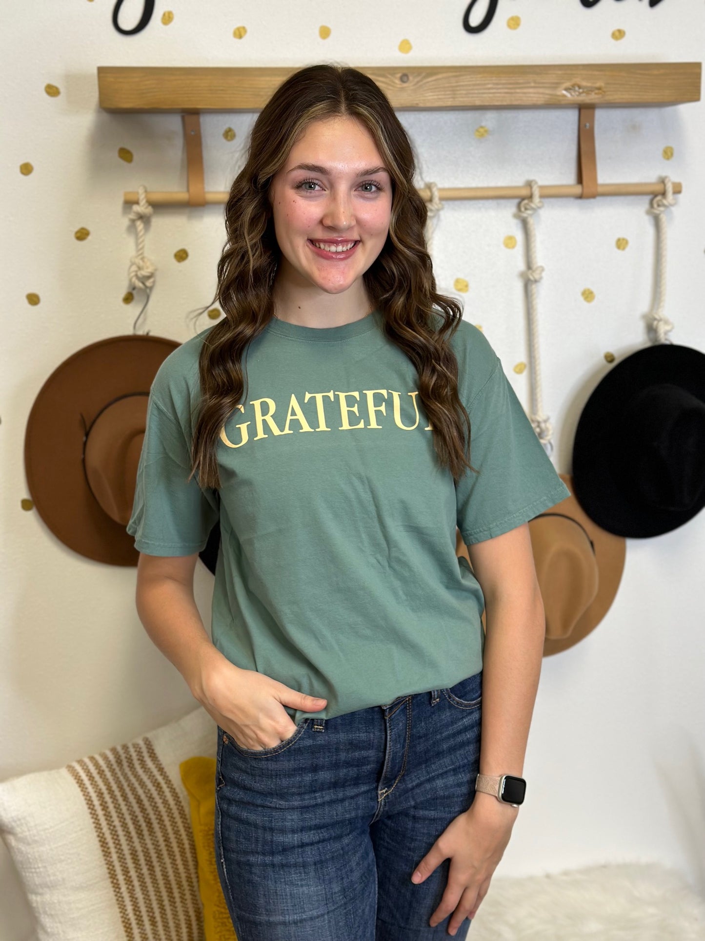 Grateful Green Tee