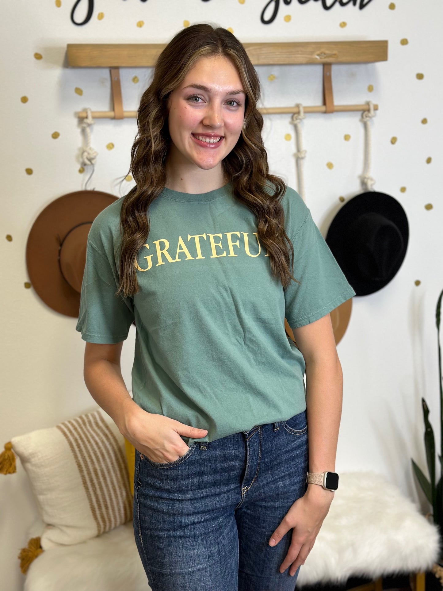 Grateful Green Tee