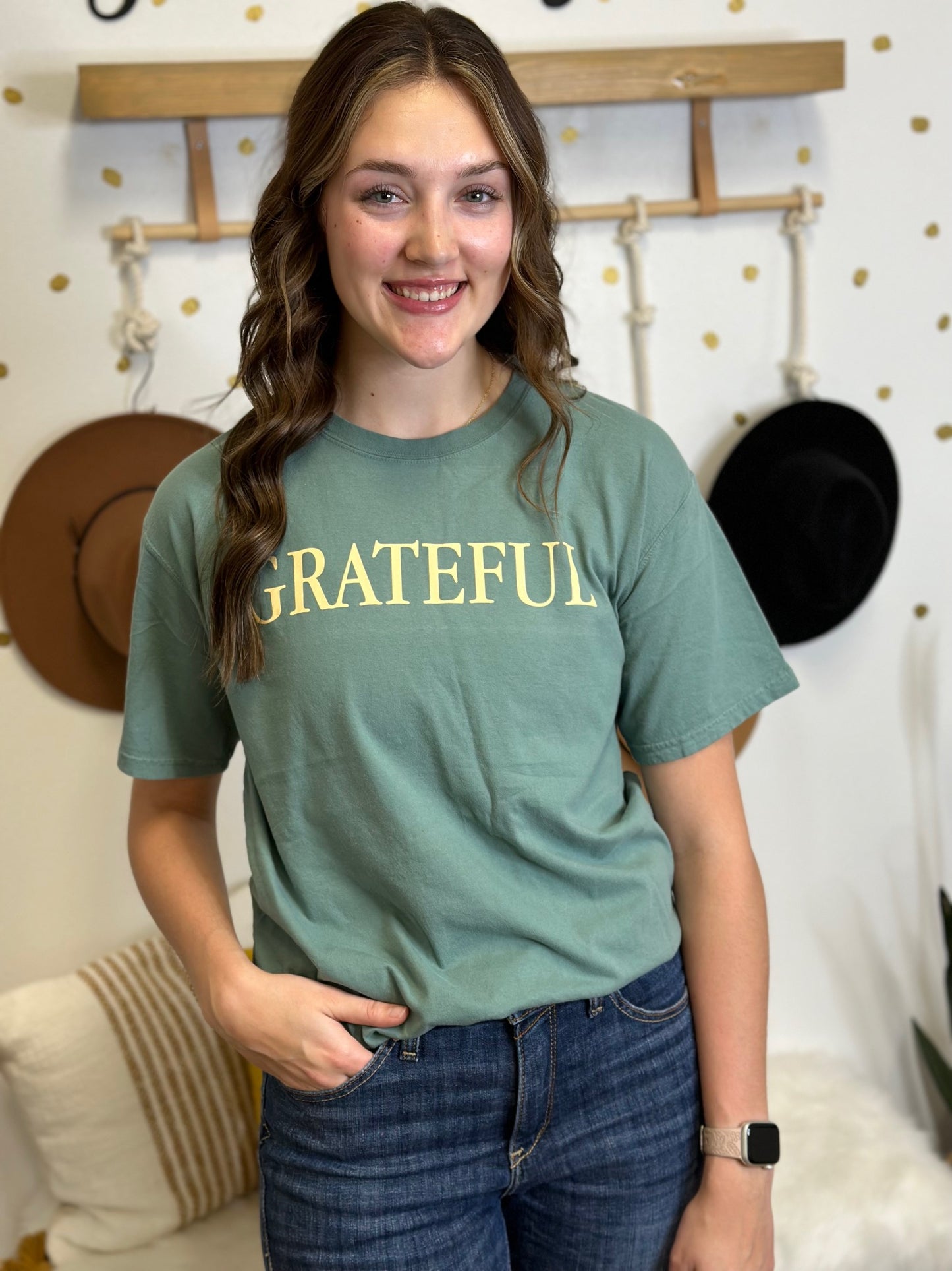 Grateful Green Tee