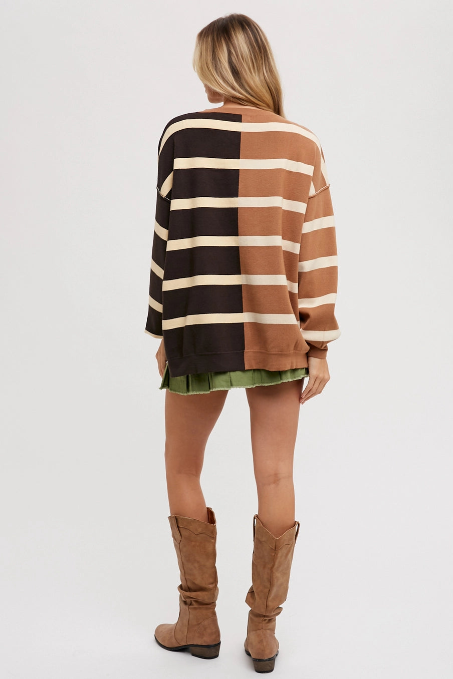 Striped Colorblock Sweater