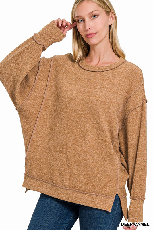 Camel  Oversized Sweater