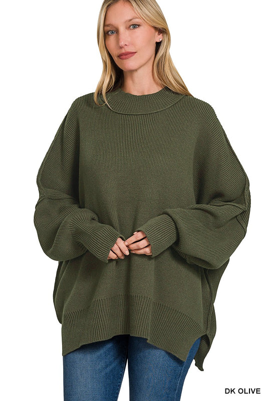 Olive Oversized Sweater