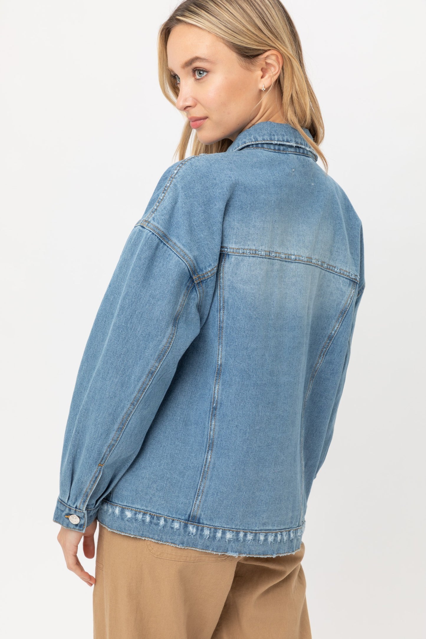 Distressed Jean Jacket