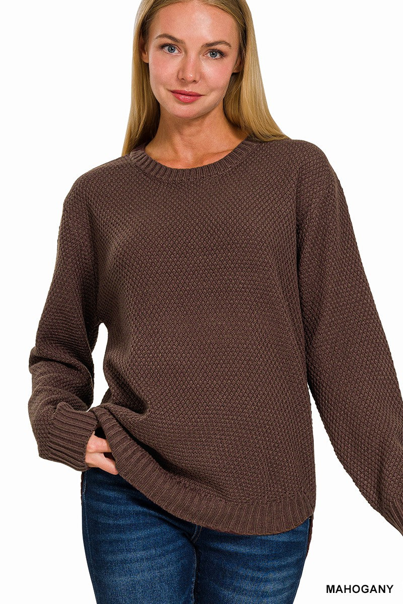 Mahogany Basic Sweater