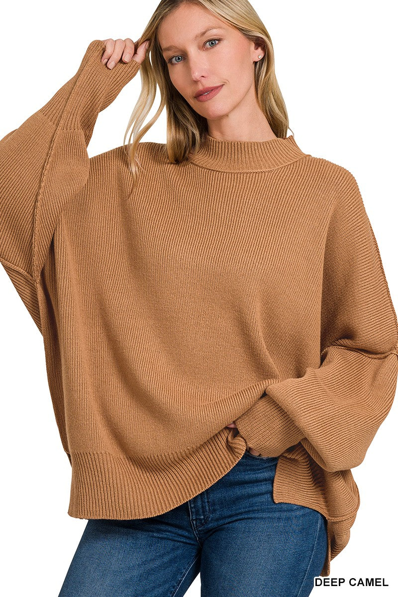 Camel Oversized Sweater