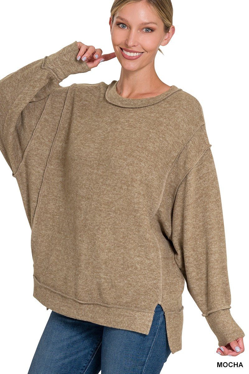 Oversized Mocha Sweater