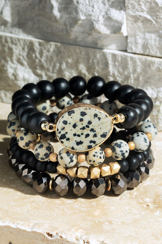 Dalmatian Bracelet Stack