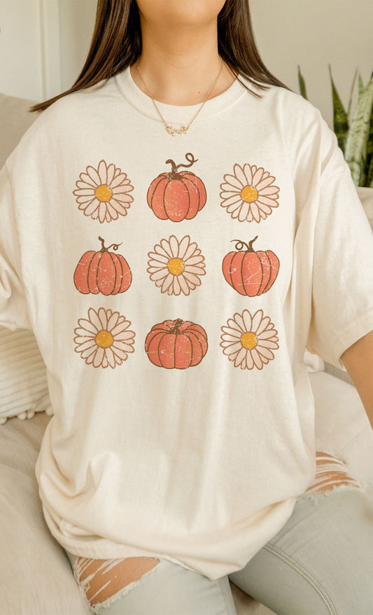 Pumpkin Daisy Graphic Tee