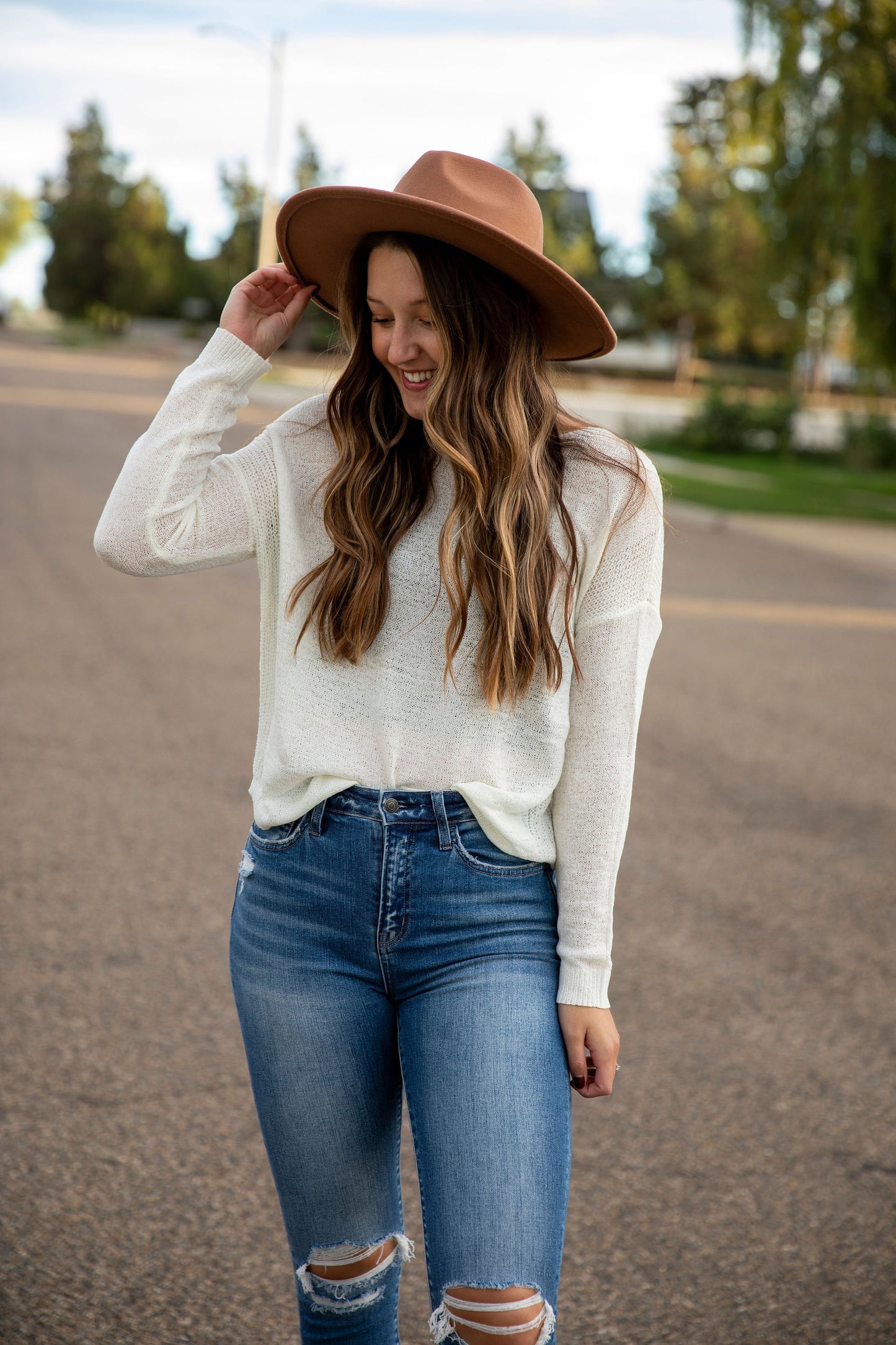 Ivory Rib Sweater