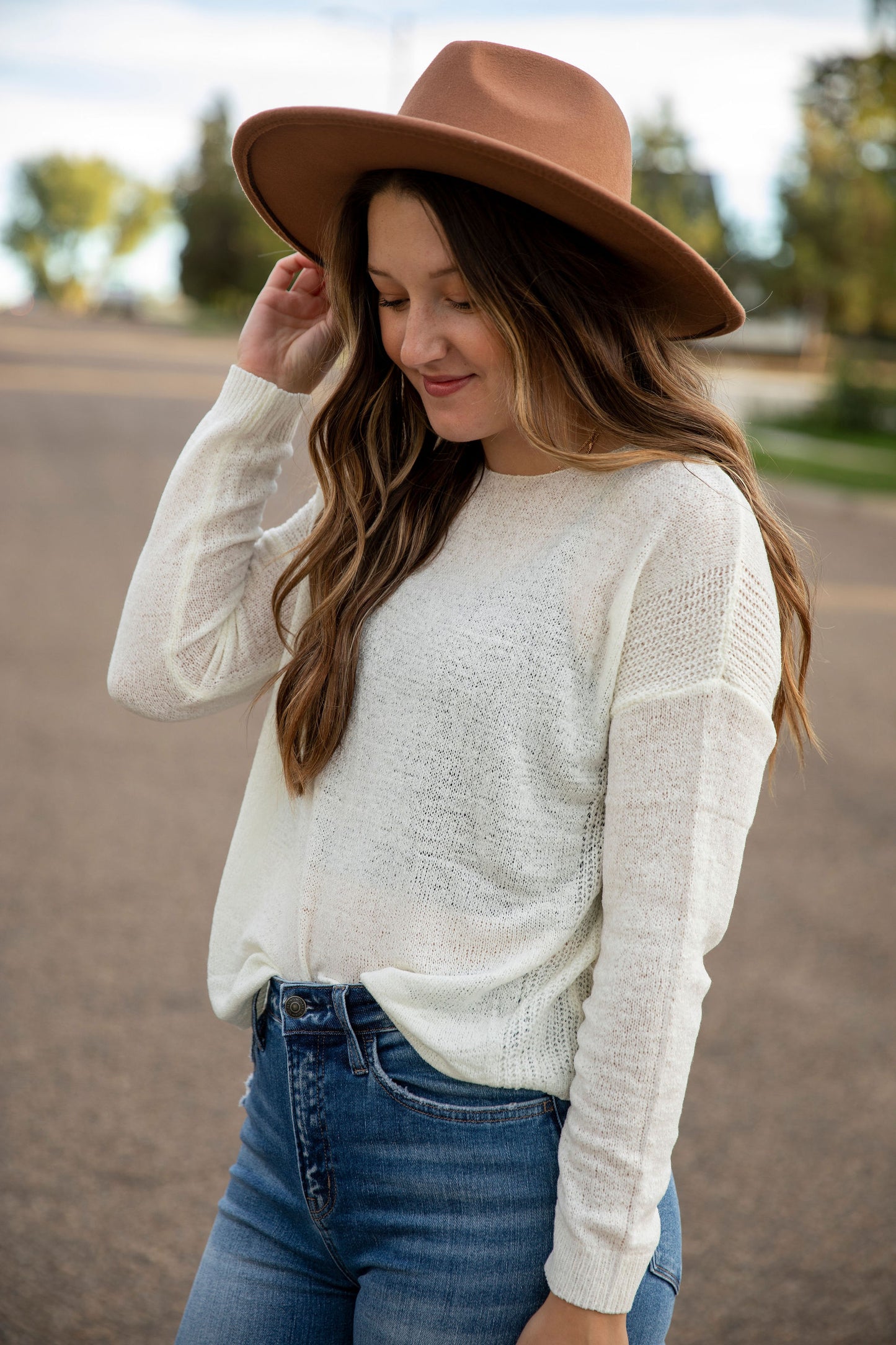 Ivory Rib Sweater