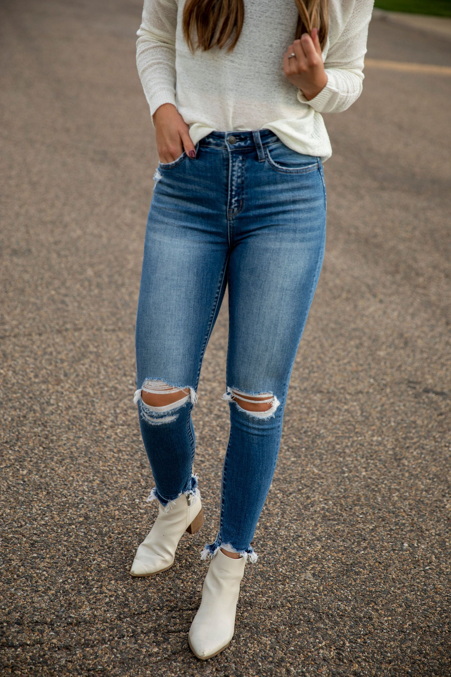 Rory Distressed Skinny Jean