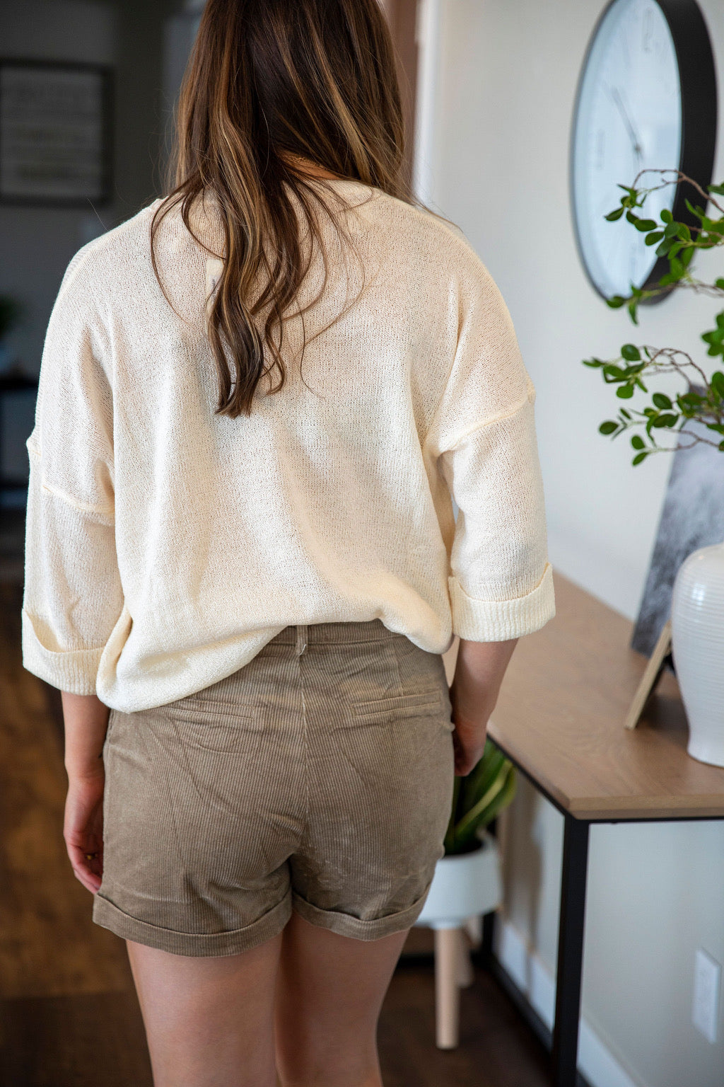 Mocha Corduroy Shorts