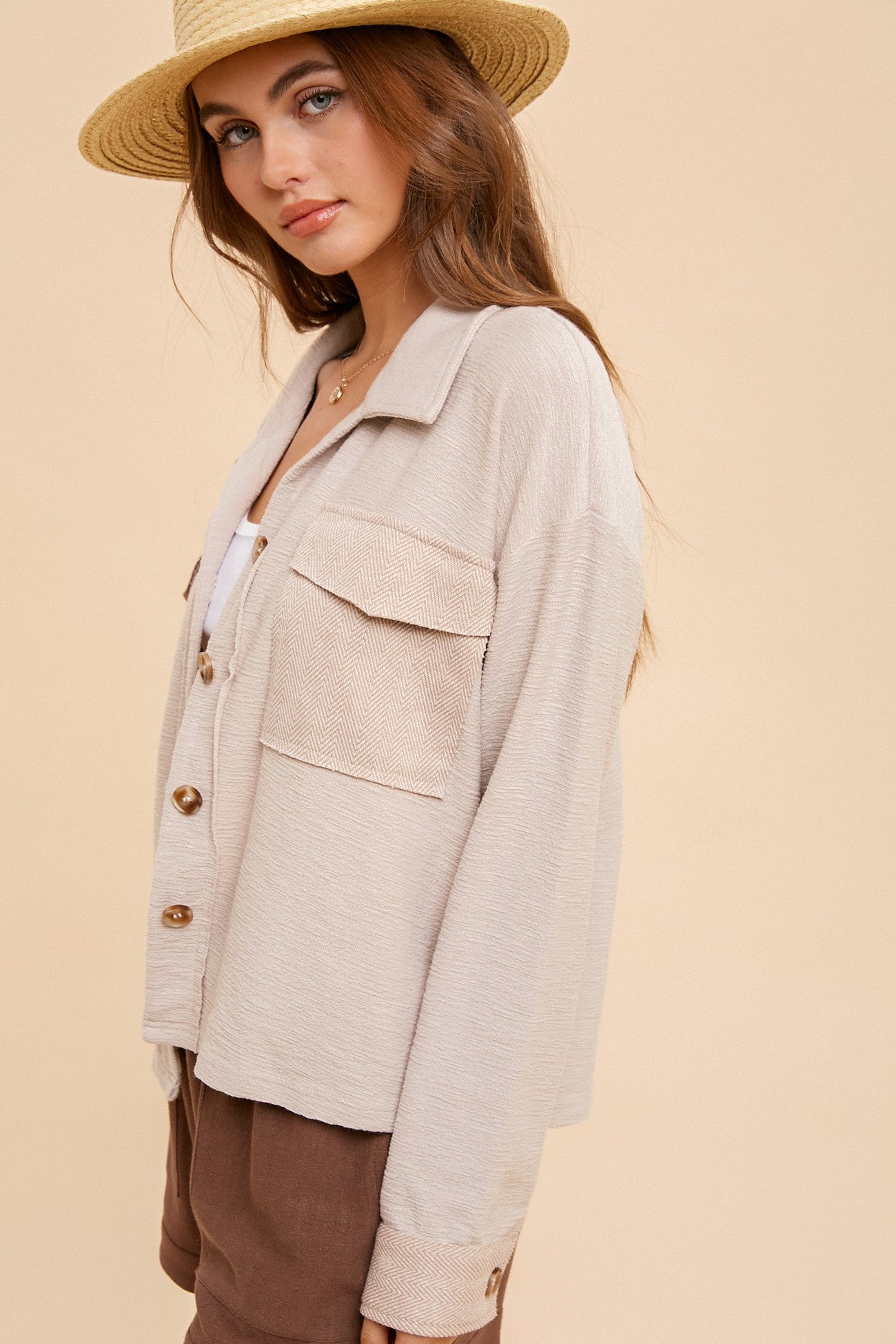 Texture Short Jacket