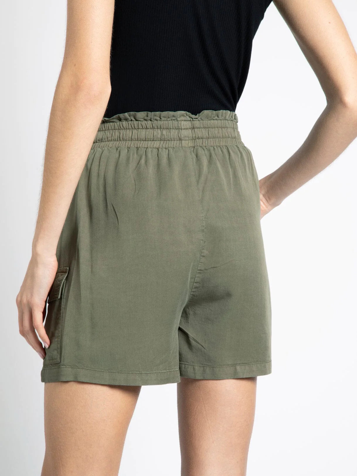 Camille Olive Shorts